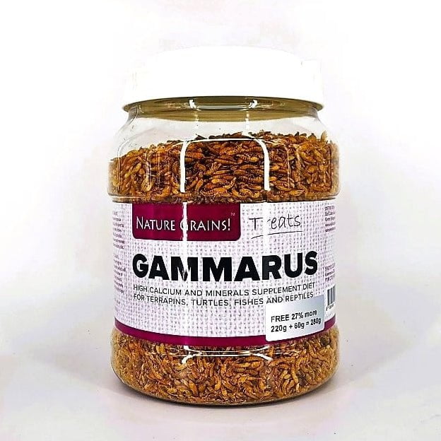 Premium Dried Gammarus Shrimp: Nutrient-Rich Color-Enhancing Treats for Turtles & Fish