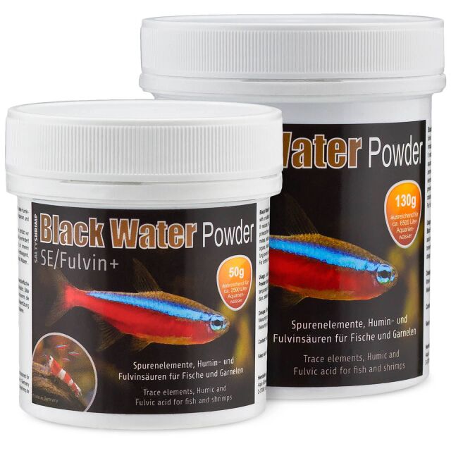 SaltyShrimp Black Water Aquarium Powder: Fulvic Acids, Trace Elements, pH Stability