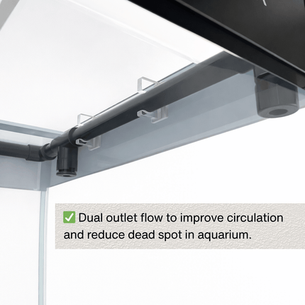 IAQUA 100 Premium Aquarium Set with Sump Filtration & Aluminum Cabinet (Black/White)