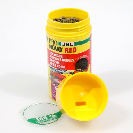 JBL ProNovo Red Grano M Goldfish Floating Pellets | Enhanced Color & Health