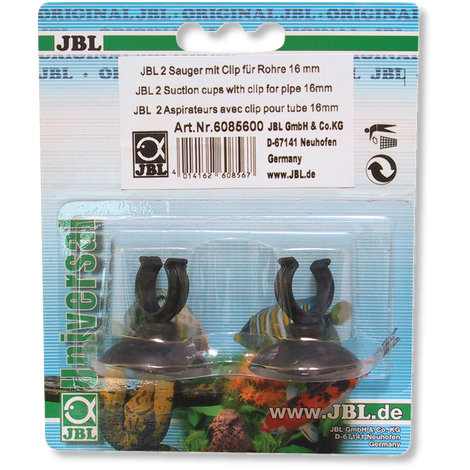 JBL Aquarium Terrarium Suction Cup Clip: Secure 12mm Accessory Holder