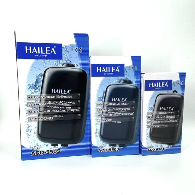 HAILEA Air Pump Silent - ACO 5500 Series (Single / Double Outlet)