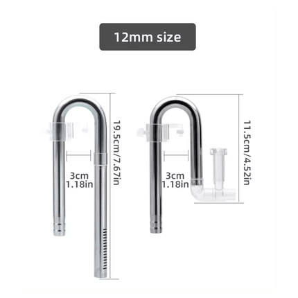 AQUAPRO NVS Skimmer Outflow & Inflow 12mm/16mm (suckers included)