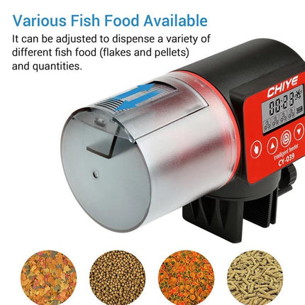 CHIYE CY-039 Smart Automatic Aquarium Fish Feeder | Programmable LCD Display