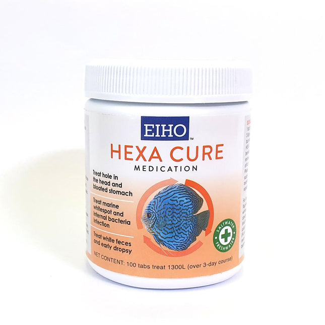 EIHO HEXA Cure 100 Tablets: Advanced Aquarium Fish Medication for Hexamita & White Spot