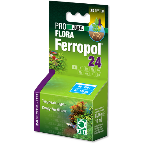 JBL Ferropol 24 Daily Aquarium Plant Fertilizer, Essential Trace Element Supplement, 10ml