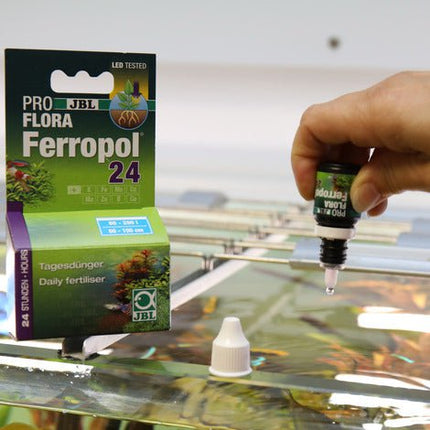 JBL Ferropol 24 Daily Aquarium Plant Fertilizer, Essential Trace Element Supplement, 10ml