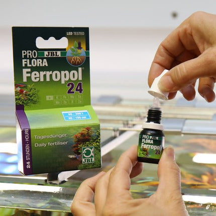 JBL Ferropol 24 Daily Aquarium Plant Fertilizer, Essential Trace Element Supplement, 10ml