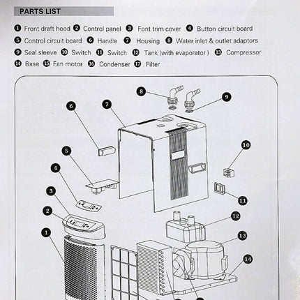 HAILEA Chiller - HK Series (150-1000L) - UK 3-Pin Plug Edition