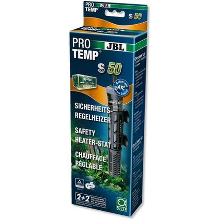 JBL ProTemp S Aquarium Heater: Submersible, Protective Basket, Dry-Run Safety Feature