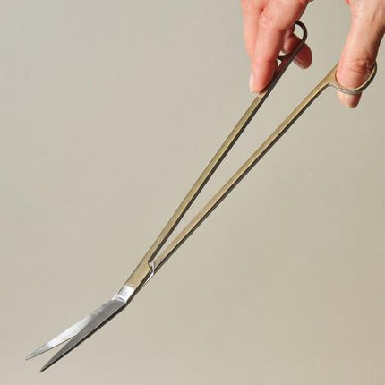 JBL ProScape Curved Aquarium Plant Trimming Scissors for Professional Aquascaping Maintenance