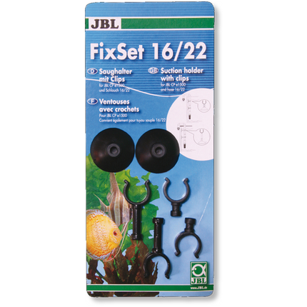 JBL FixSet 16/22mm Aquarium Filter Hose Pipe Suction Pad Spacer Kit