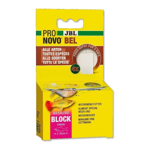 JBL ProNovo Bel Weekend Holiday Aquarium Fish Food Blocks 3-Day Supply