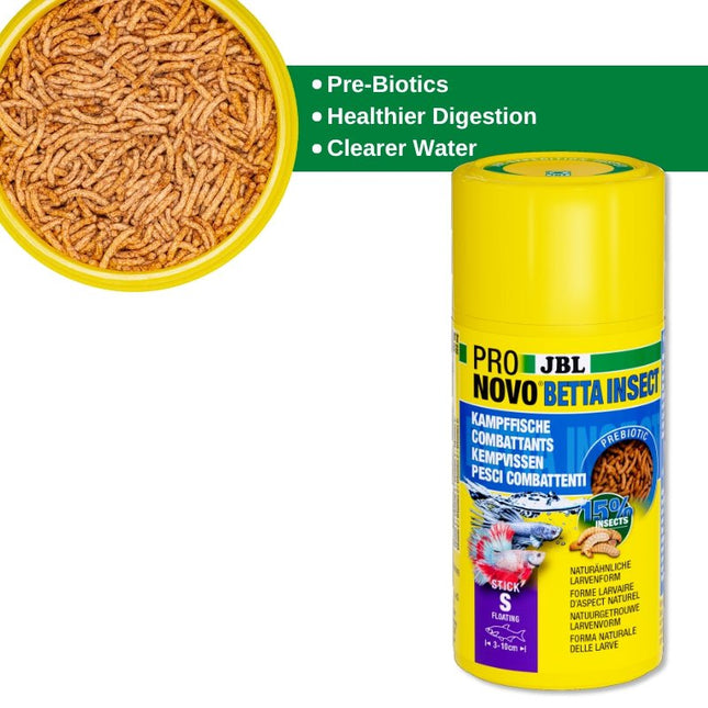 JBL ProNovo Betta Insect Sticks: High-Quality Fish Food for Vibrant Bettas