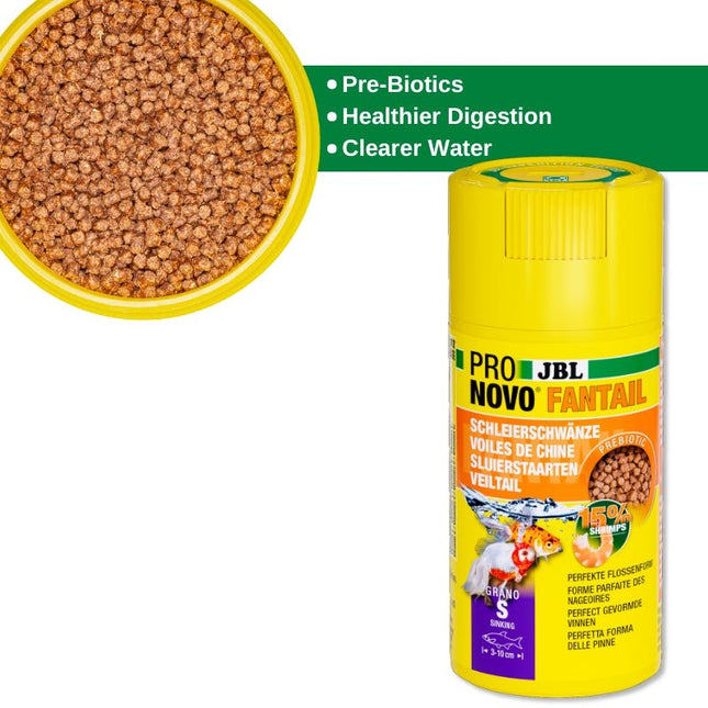 JBL ProNovo FanTail Goldfish Food: Sinking Pellets for Vibrant Color