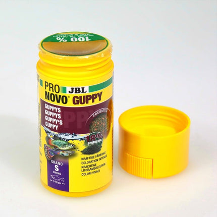JBL ProNovo Guppy Grano S: Premium Sinking Granules, Color Enhancing for Guppies