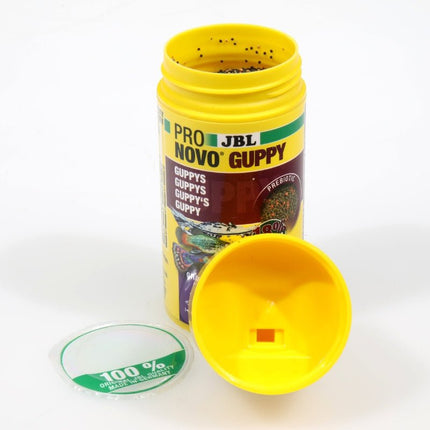 JBL ProNovo Guppy Grano S: Premium Sinking Granules, Color Enhancing for Guppies
