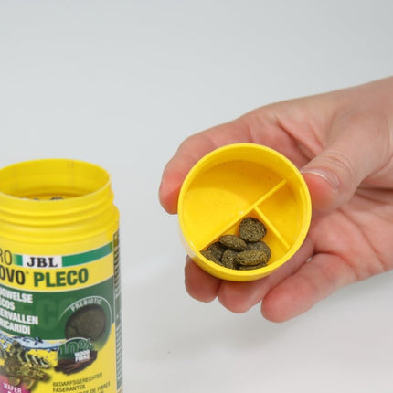 JBL ProNovo Pleco Wafer M: Sinking Wood Fiber Fish Food for Catfish