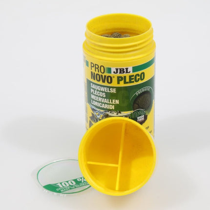 JBL ProNovo Pleco Wafer M: Sinking Wood Fiber Fish Food for Catfish