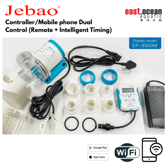 JEBAO EP Water Pump - Controller/Mobile phone Dual Control (Remote + Intelligent Timing) - (EP3500M/EP5000M/EP6500M/EP8500M/EP10000M)