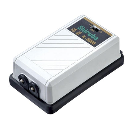 Shiruba K8000 Dual Outlet Quiet Aquarium Air Pump for Enhanced Oxygenation