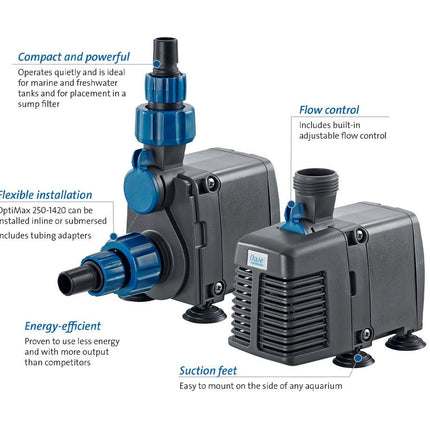 OASE OptiMax Water Pump - Ultra Silent (300 - 5000 L/Hr)