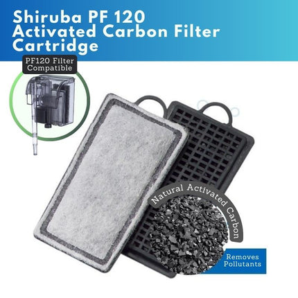 Premium Activated Carbon Filter Cartridge Replacements for Shiruba Hang-On Aquarium Filters