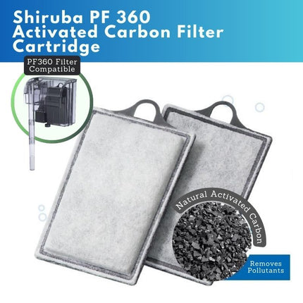 Premium Activated Carbon Filter Cartridge Replacements for Shiruba Hang-On Aquarium Filters