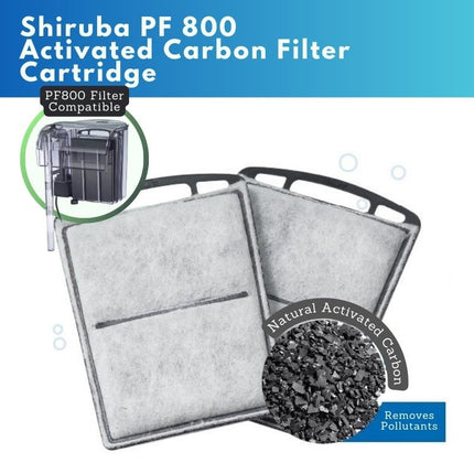 Premium Activated Carbon Filter Cartridge Replacements for Shiruba Hang-On Aquarium Filters