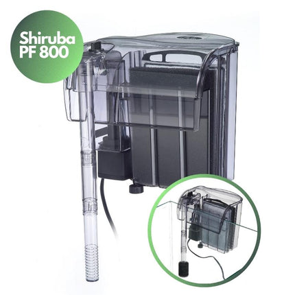 Shiruba PF Series Aquarium Hang-On-Back Filter for Pristine Water Clarity