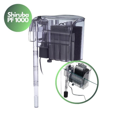Shiruba PF Series Aquarium Hang-On-Back Filter for Pristine Water Clarity