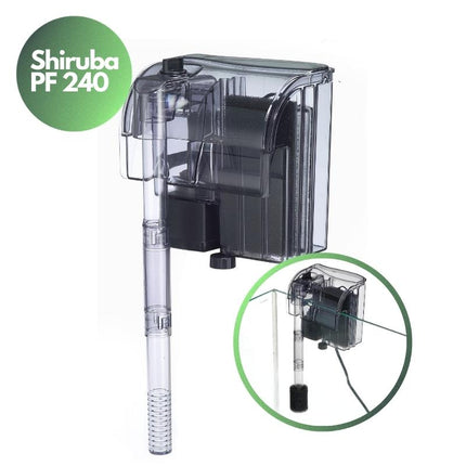 Shiruba PF Series Aquarium Hang-On-Back Filter for Pristine Water Clarity