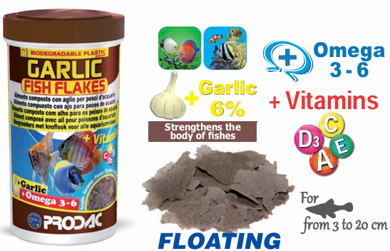 PRODAC Garlic fish flakes