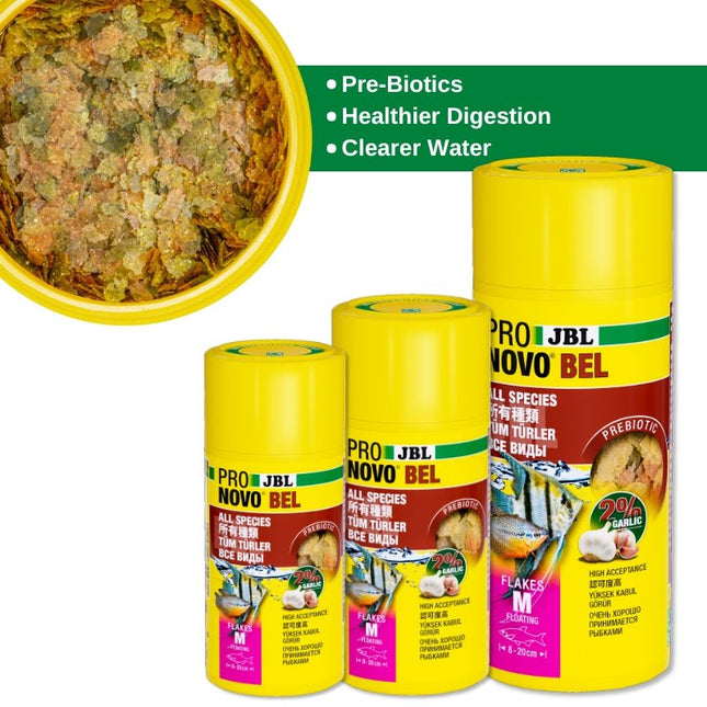 JBL ProNovo Bel Flakes M: Premium Daily Fish Food for Vibrant Aquarium Life