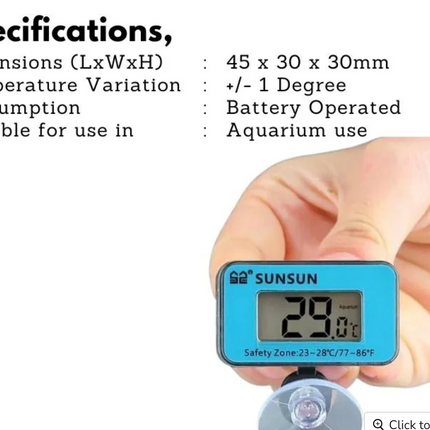 SUNSUN WDJ-005 Digital thermometer (Submerge)
