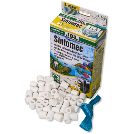 JBL SintoMec Premium Bio-Glass Filter Rings for Crystal Clear Aquarium Water, 450g