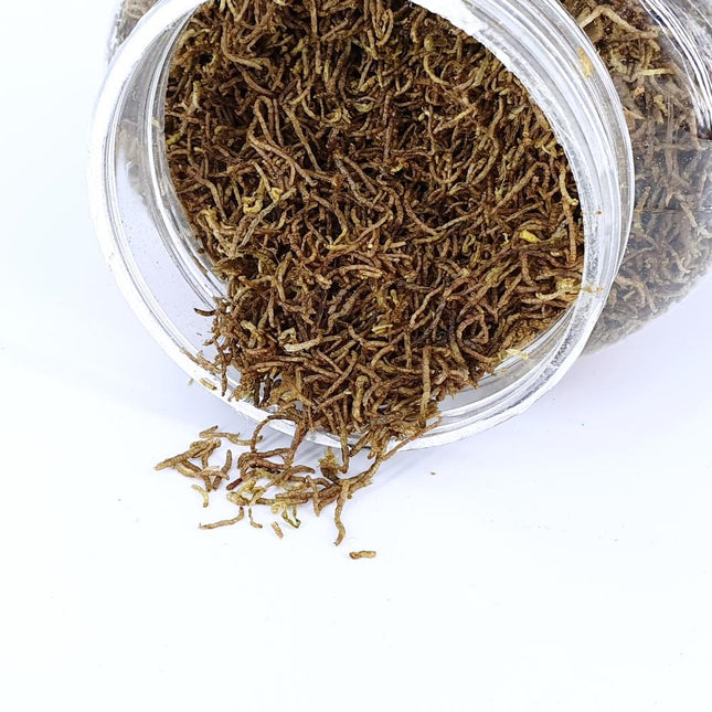 Premium Freeze-Dried Bloodworm Fish Food, High Protein, Natural Color Enhancing