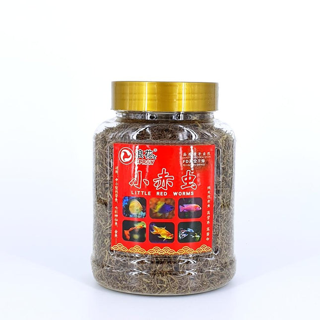 Premium Freeze-Dried Bloodworm Fish Food, High Protein, Natural Color Enhancing