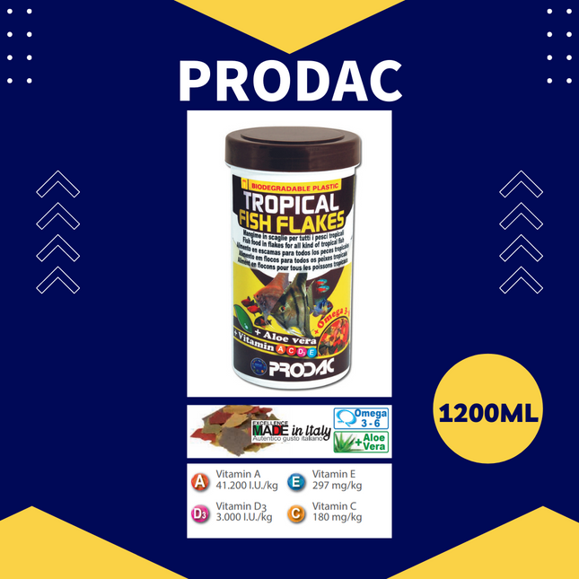 PRODAC Tropical fish flakes