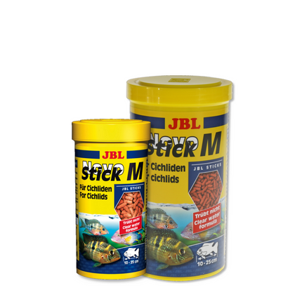 JBL NovoStick M Premium Cichlid Food Sticks High Protein Aquatic Fish Diet