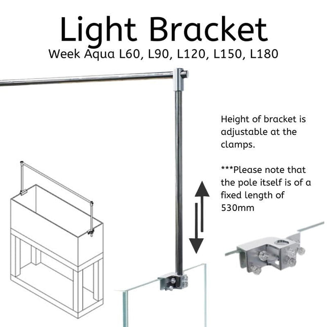 Week Aqua L Lighting Bracket (60/90/120/150/180cm)
