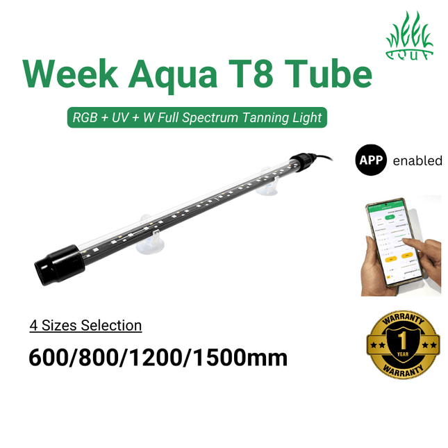 Week Aqua T8 PRO Submersible Tanning Light (60-150cm) (Controllable)