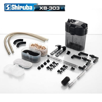 Shiruba XB303 Compact Powerful External Canister Filter for Nano Aquariums