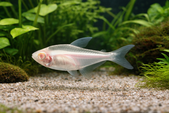 Albino black neon tetra 3cm
