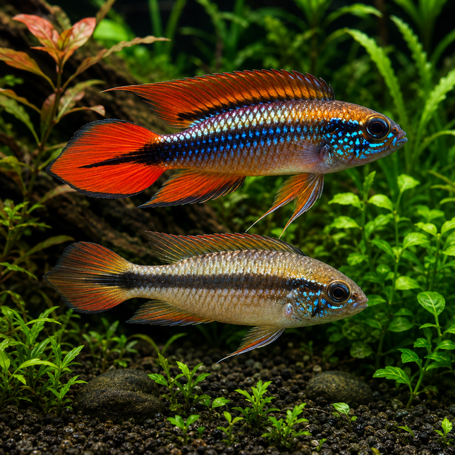 Apistogramma agassizii Double Red 3-4cm