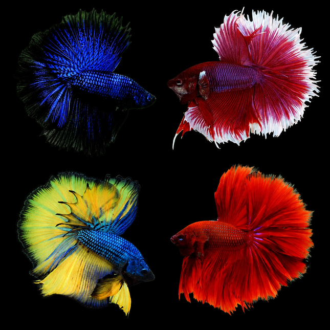 Betta male Halfmoon assorted 4-5cm