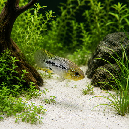 Borelli dwarf cichlid 3-4cm