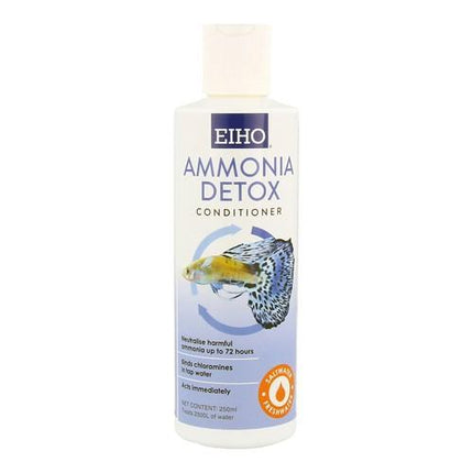 EIHO Ammonia Detox: Advanced Aquarium Water Conditioner Neutralizes Chlorine, Chloramine, Ammonia