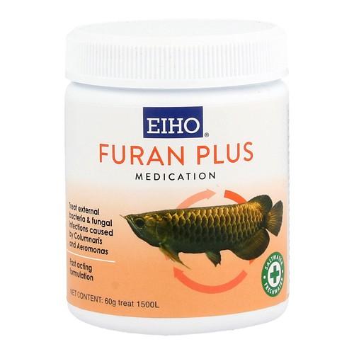 EIHO Furan Plus Aquarium Fish Bacterial Infection Treatment, Fast-Acting Nitrofuranzone Formula