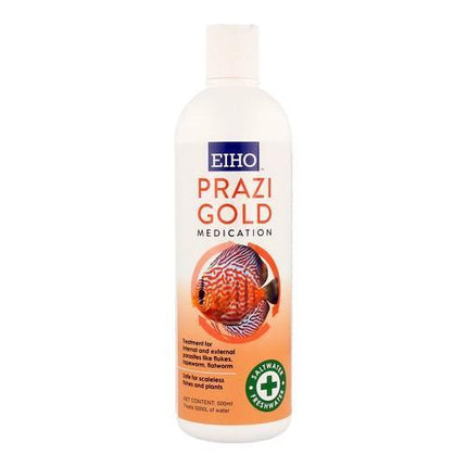 EIHO Prazi Gold Fish Treatment: Eliminates Internal External Parasites for Aquariums